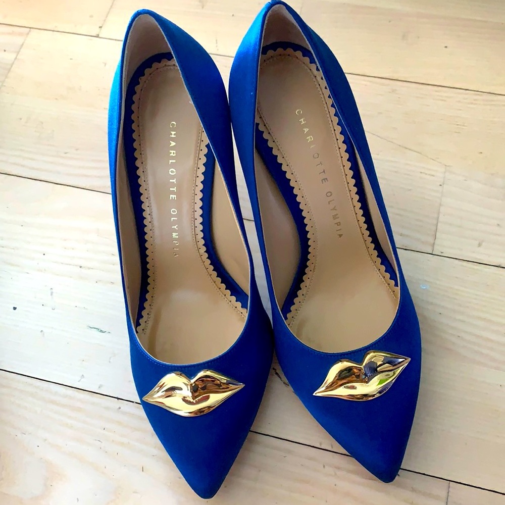 Brand new Charlotte Olympia Lippy Eva heels